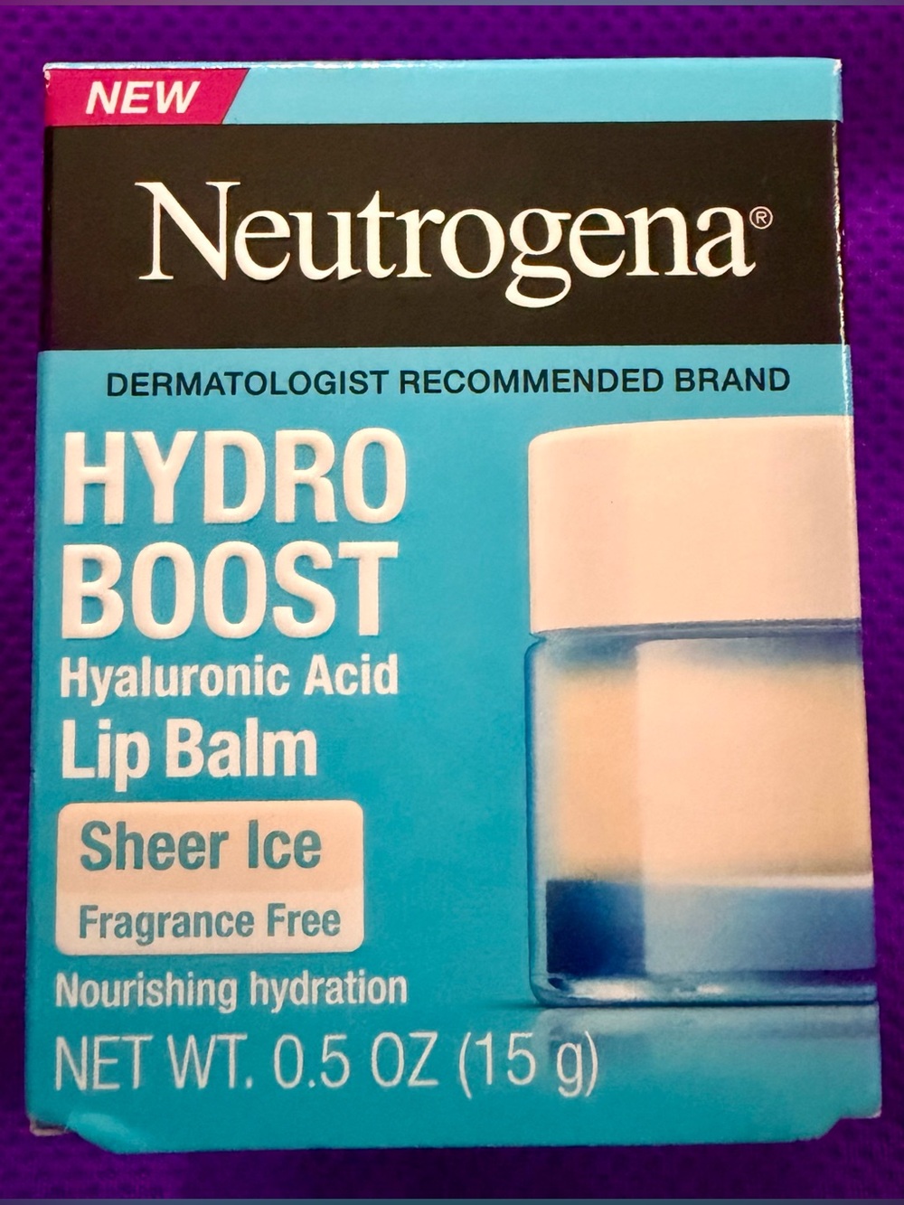 💎NEW💎Neutrogena Hydro Boost Hyaluronic Acid Lip Balm - Sheer Ice (Blue, White)